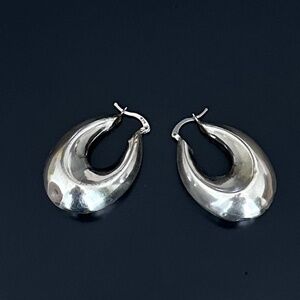 Silver Hoop Earrings